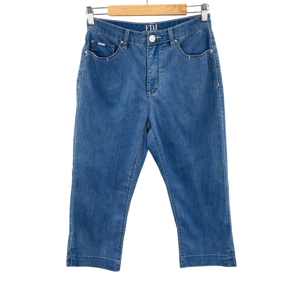 FDJ French Dressing Suzanne Capris Woman 4 Blue‎ Denim Cropped Hi Rise Versatile